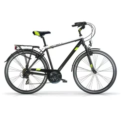 28" MBM Herrecykel Split 21 Gear H 58 Cm Mat Sort Hvid