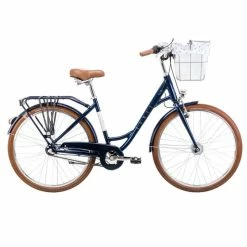 26 Tommer Pigecykel Romet Pop Art Classic 3 Gear, Marineblå Uden Kurv