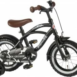 Volare Sort Cruiser 14 Tommer 25 Cm Drengecykel, Der Fodbremse Mat Sort